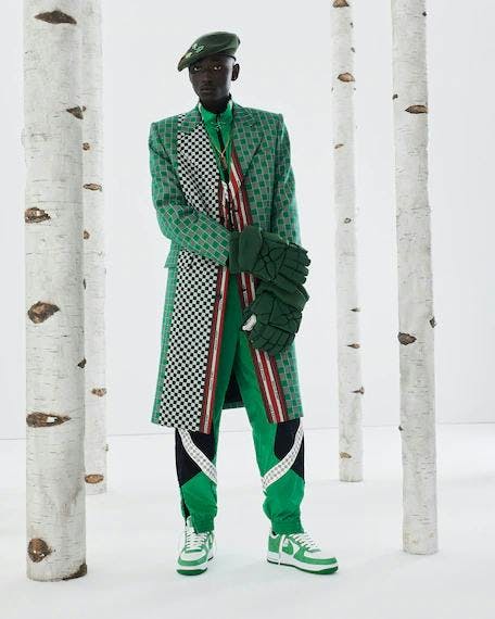 person human costume clothing apparel tree plant helmet