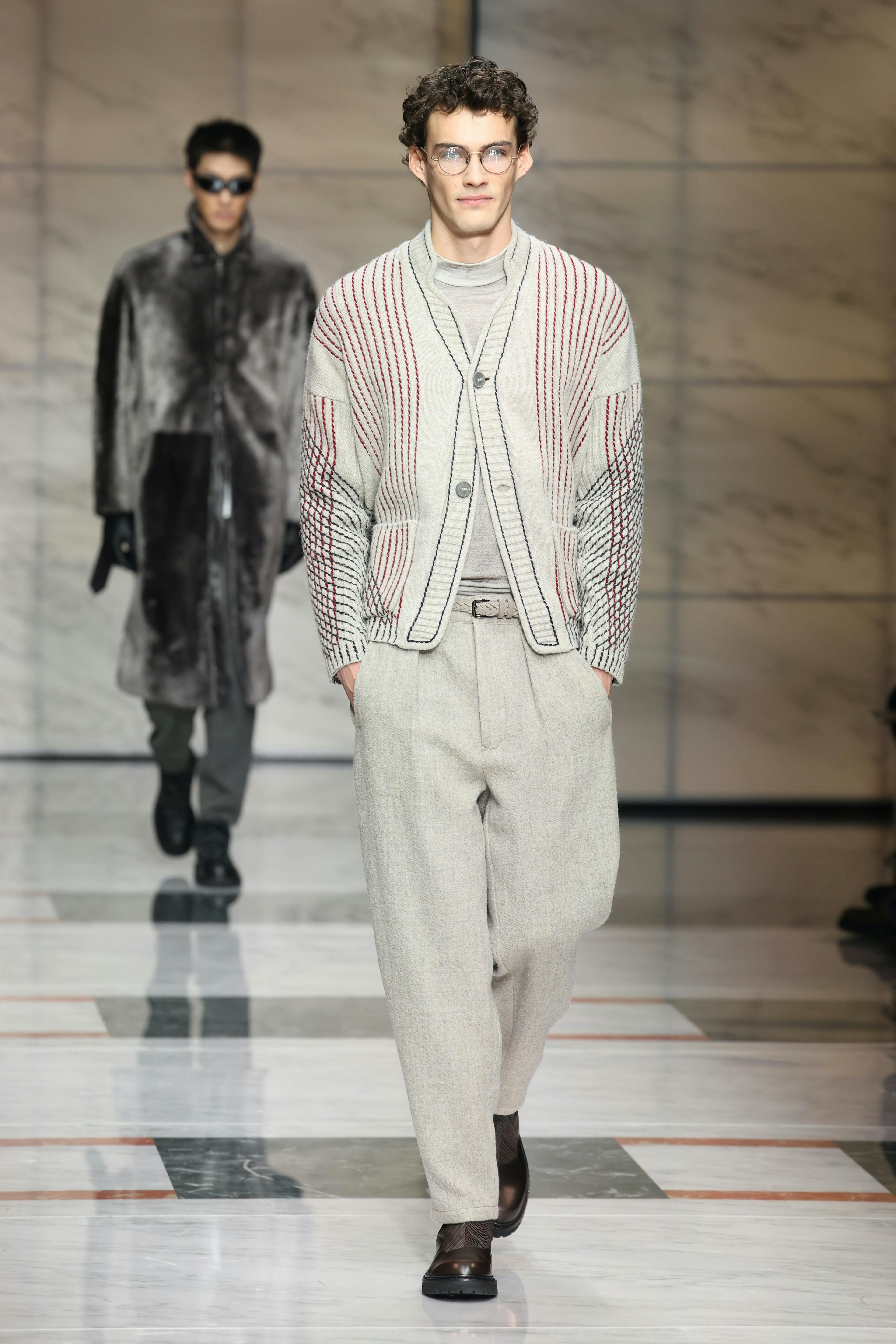 milan fashion suit formal wear clothing coat sweater knitwear jacket pants