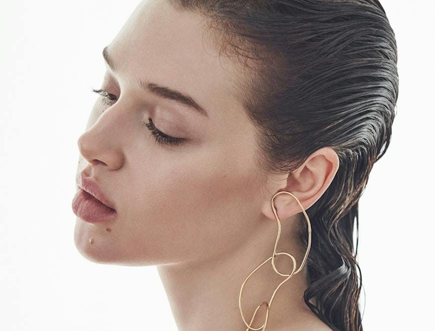 accessories earring adult female person woman face head neck portrait